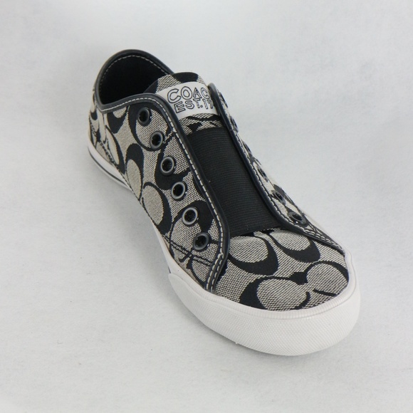 Coach Shoes - Like New COACH Bev Monogram Slip On Sneakers
